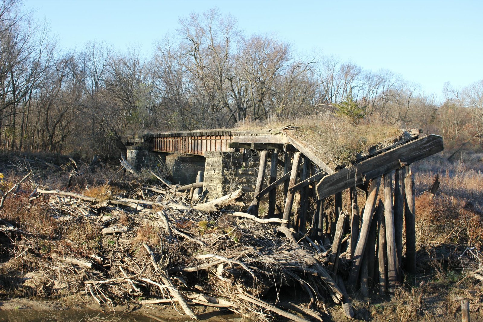 Looking south